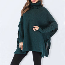 Load image into Gallery viewer, Fashion Oversized Turtleneck Long Knit Sweaters Women Loose Plus Size Knitted Pullovers Winter Office Ladies Pink Sweaters

