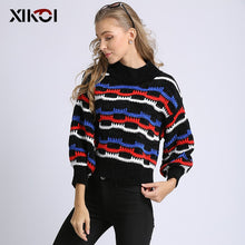 Load image into Gallery viewer, XIKOI Women Sweater Knitted Thick Oversize Lady Jumper Women's Half-Turtleneck Warm 2020 Winter Sweater hx700
