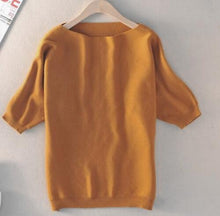 Load image into Gallery viewer, 2019 autumn winter sweater women cashmere sweater loose size batwing shirt short-sleeve knitted wool sweater female pullover
